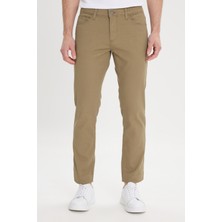 Altınyıldız Classics Erkek Yeşil Slim Fit Dar Kesim 5 Cep Armürlü Esnek Pantolon