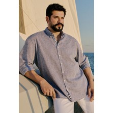 Altınyıldız Classics Comfort Fit Düğmeli Yaka Gri Erkek Gömlek ACE020252163_GRI