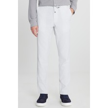 Altınyıldız Classics Bağlamalı Bel Normal Paça Slim Fit Gri Erkek Pantolon ACE001252541_GRI
