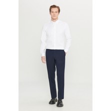 Altınyıldız Classics Erkek Lacivert Slim Fit Dar Kesim Esnek Klasik Pantolon