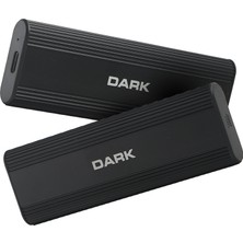 Dark DSEM2 10Gbps USB 3.1 Gen2 Type-C, Max.8TB M.2 NVMe Uyumlu, 2230/2280 SSD Destekli, Vidasız Montaj&Kolay Kurulum, Alüminyum Type-C Disk Kutusu (DK-AC-DSEM2)