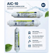 Easywell Aıc-10 Inline Post Karbon Filtre – Tat & Koku Giderici Nsf Onaylı Su Arıtma Filtresi