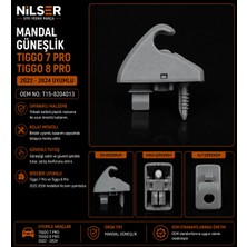 Ns Nilser Auto Parts Chery Tiggo 7 Pro 8 Pro Güneşlik Tutucu Mandal 2022-2024