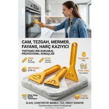 Transformacion 3 LÜ Çok Amaçlı Jiletli Kazıyıcı; Cam, Ocak, Boya, Etiket Sökücü Çelik Uçlu Spatula 718930