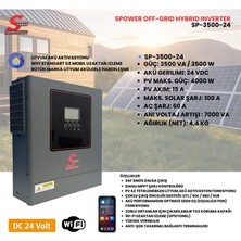 Spower Sp- 3500 3.5 Kw 24V Mppt Off-Grid Hybrid Inverter
