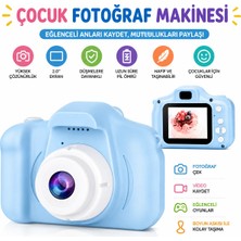 Blue Inter Mini 1080P Çocuklar Için Dijital Fotoğraf Makinesi