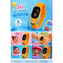 Çocuk Kol Saati Dokunmatik LED Su Geçirmez Turuncu Denizkızı (Akıllı Saat Değildir)