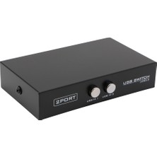 Alfais 5020 2 Port Yazıcı Printer USB Çoklayıcı Switch Splitter Hub