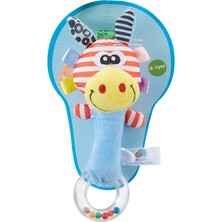 Sozzy Toys Halkalı Zürafam Renkli Eğitici Diş Kaşıyıcı Bebekler İçin Güvenli Tasarım