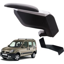 3 Tıkla Gri-Siyah Kolçak Renault Kangoo 2004 Delmesiz Çelik Ayaklı Kol Dayama