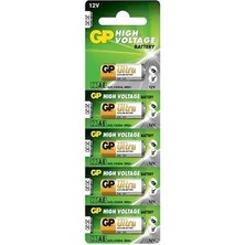 GP 23A Alkalin Pil 12V 5'li Tek Kullanımlık Yüksek Performanslı Pil Tipi