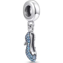 Fubena Mavi Taşlı Topuklu Sallantılı Charm