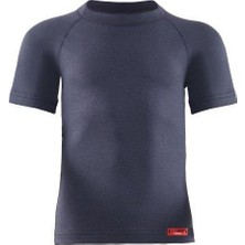 Antrasit BLACKSPADE 9267 KİDS Kısa Kol Termal Pamuklu Erkek Çocuk İçlik THERMAL