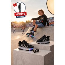 Muggo Sky Çocuk Işıklı Patenli Tekerlekli Sneaker Spor Ayakkabı