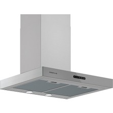 Profilo DVB6K770 Duvar Tipi Cam Dekor Dark Silver Davlumbaz 50 cm Inox Renk Güçlü Hava Çekimi