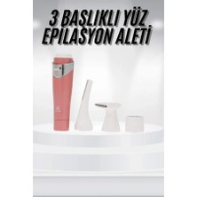 Mossem 3 Başlıklı Yüz Kaş Epilasyon Aleti Değiştirilebilir Başlık Hassas Ciltlere Uygun