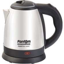 Fantom Prokettle KT2400 1,2 lt Kapasiteli Çelik Su Isıtıcısı Otomatik Kapanma Özelliği ile
