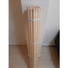 Bir Sürü Eşya Pak Market 2 Adet Ahşap Mop Sapı Sağlam Fırça Sapı Vileda Sapı
