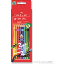 Faber-Castell Grip 2001 Silinebilir Boya Kalemi 10 Renk 10 Parça Renkli ve Kullanışlı Kalem Seti (5170116613)