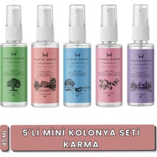 Bursa Şehir Kolonyaları, 5'li Mini Kolonya Seti Karma, Karışık Kolonya, Altın Seri, Sprey