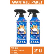 Yumoş Ev&Tekstil Spreyi Lilyum 2'li 450 ml Sıvı Malzeme ile Ev Dekorasyon İçin Ferahlatıcı