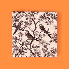 Matmel Kitchen Kuşlar Taş Bardak Altlığı - Renkli - 10X10 cm