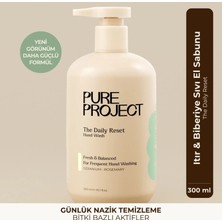 Pure Project Itır & Biberiye Sıvı El Sabunu 300 ml | Kurutmayan Formül & Uzun Süreli Ferahlık