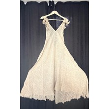 Aashiv's Collection Plaj Elbisesi Pamuklu Askılı