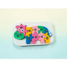 3D Tasarım Eğitici 10 Parça Sayılı Puzzle İnek