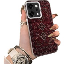 HONTINGA Oppo Reno 14 Pro 5g ile Uyumlu Kılıfı Silikon Kenar Sert Arka Düşüme Önleyici Basitlik Anti Düşme Kamera Korumali Halı Desen Telefon Kılıfı Kadın ve Erkek Için Uygundur K1-0699