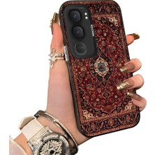 HONTINGA Vivo Y31 5g ile Uyumlu Kılıfı Silikon Kenar Sert Arka Düşüme Önleyici Basitlik Anti Düşme Kamera Korumali Halı Desen Telefon Kılıfı Kadın ve Erkek Için Uygundur K1-0616