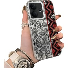 HONTINGA Vivo V60 Lite 5g ile Uyumlu Kılıfı Silikon Kenar Sert Arka Düşüme Önleyici Basitlik Anti Düşme Kamera Korumali Halı Desen Telefon Kılıfı Kadın ve Erkek Için Uygundur K1-0700