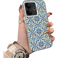 HONTINGA Vivo V60 Lite 5g ile Uyumlu Kılıfı Silikon Kenar Sert Arka Düşüme Önleyici Basitlik Anti Düşme Kamera Korumali Fars Desen Telefon Kılıfı Kadın ve Erkek Için Uygundur K1-0625