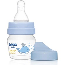 778  Wee Baby Mini PP Alıştırma Bardağı Seti Mavi 30ml Sızdırmaz Tasarım ile Yeni Doğan Bebekler İçin