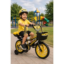 Yognetic Twirl Yellow Çocuk Bisikleti – Destek Tekerli, Sepetli & Zilli | 3–6 Yaş