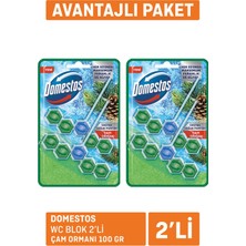 Domestos Wc Blok 2'li Çam Ferahlığı 2X100 G 3 Adet