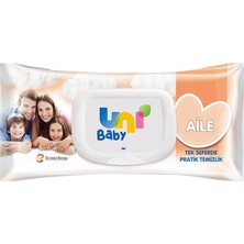 3 Adet Uni Baby Aile 90 Yaprak Islak Mendil