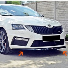 Tuning Vadisi Skoda Octavia Mk3 Vrs Ön Lip Parlak Siyah Plastik Ön Ek Karlık 2013 2014 2015 2016 2017