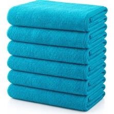 Hepsine Rakip 6'lı Paket Boya Tutmayan Mikrofiber El Yüz Havlusu 50 x 90 cm