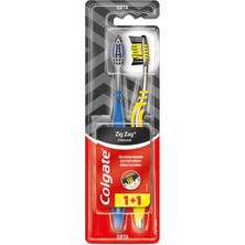 Colgate Zig Zag Charcoal Orta Diş Fırçası 1+1 2 Adet