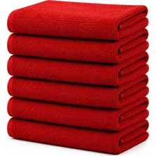 Hepsine Rakip 6'lı Paket Boya Tutmayan Mikrofiber El Yüz Havlusu 50 x 90 cm