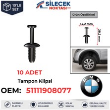 Silecek Noktası Bmw Davlumbaz Klipsi 10 Adet 51111908077
