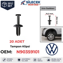Silecek Noktası Volskwagen Davlumbaz Klipsi 20 Adet N90359101