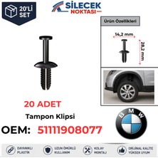 Silecek Noktası Bmw Davlumbaz Klipsi 20 Adet 51111908077