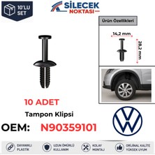 Silecek Noktası Volskwagen Davlumbaz Klipsi 10 Adet N90359101