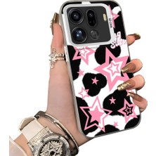 HONTINGA Oppo Find X9 Pro 5g ile Uyumlu Kılıfı Silikon Kenar Sert Arka Düşüme Önleyici Basitlik Anti Düşme Kamera Korumali Yıldız Desen Telefon Kılıfı Kadın ve Erkek Için Uygundur K1-0702