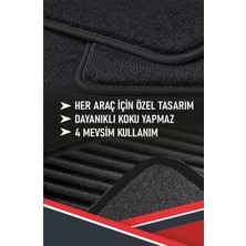 Rizq Renault Megane 4 Uygun Velur Halı Paspas (Özel Üretim Anti-Slip Kaydırmaz Taban)