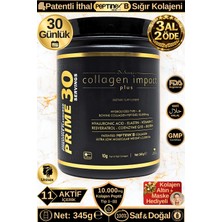 Dr. Sammy's Kolajen 10.000 Mg Tip 1-3 %100 Saf Patentli Hidrolize Sığır Kolajeni, 150MG Hyaluronik Asit, 500 Mg Vitamin C, 200 Mg Glutatyon, 25MG Resveratrol, 100 Mg Elastin, Prime 30 Diyet Takviyesi