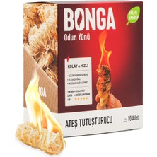 Bonga Odun Yünü Tutuşturucu 10 Adet / 140 G 5 Adet