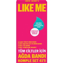 Like Me Tüm Ciltler Için 41'li Sir Ağda Bandı 4 Adet